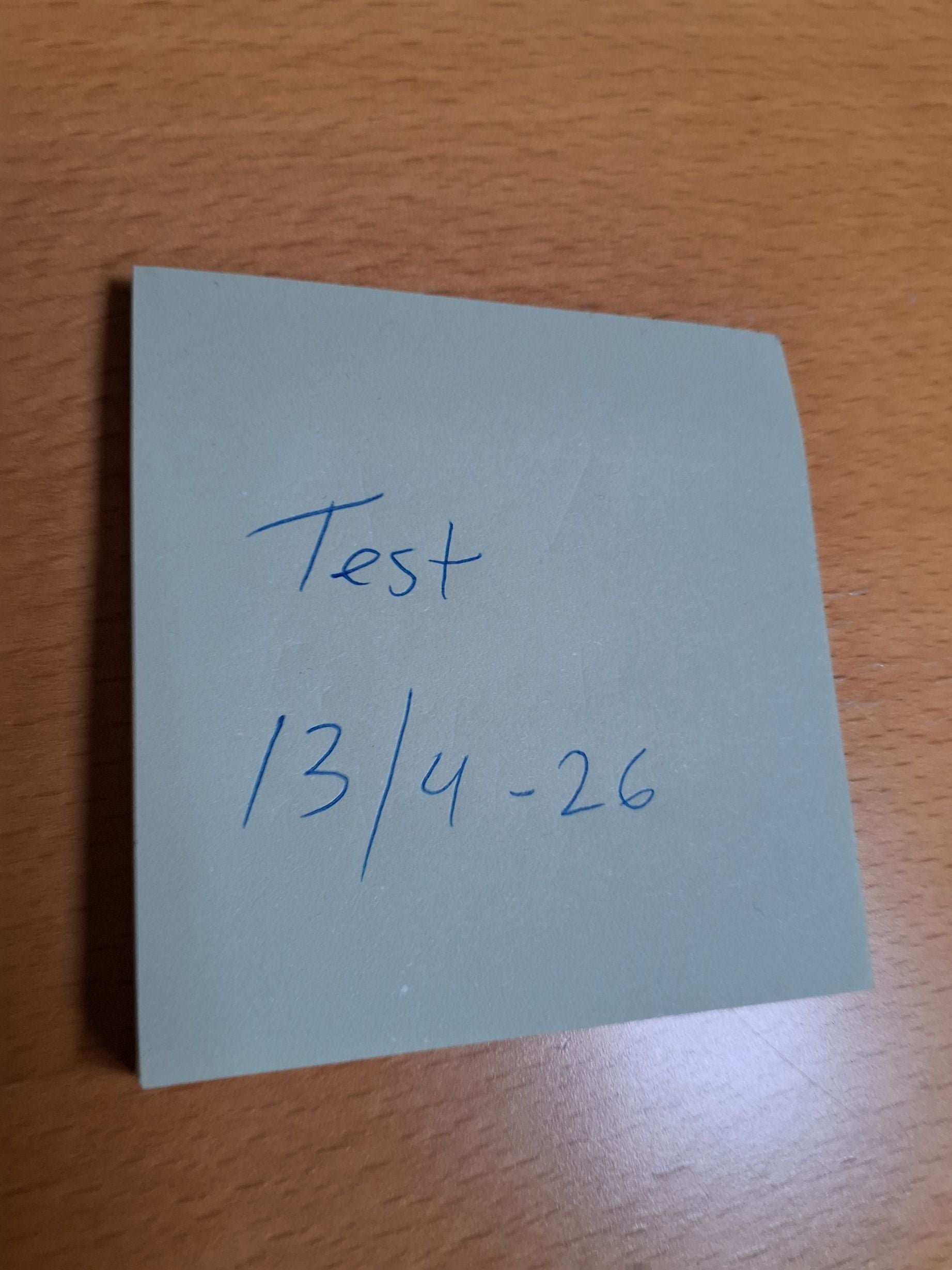 Test af forsendelse